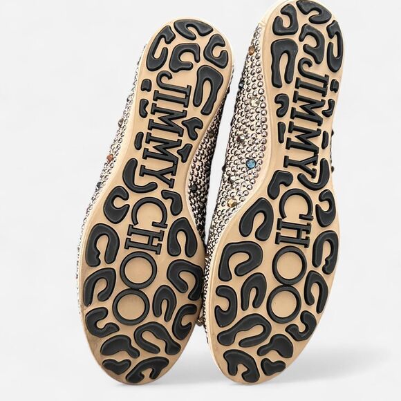 Jimmy Choo Bow Crystal Ballet Flats – Luxe Sparkle / Y2K Glam, Size 36.5 (US 6.5 - Picture 8 of 8